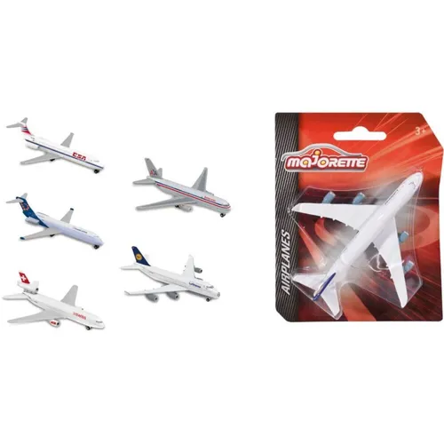 Majorette Airplane Assortment, 1 Stück, 6-fach sortiert
