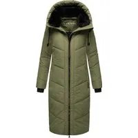 Marikoo Damen Winterjacke Nadaree – elegante, lange Steppjacke mit Kapuze - Die Marikoo Nadaree ist eine stilvolle, lange Winterjacke mit warmer Fütterung, ideal für kalte Tage. Mit hochwertiger Verarbeitung und praktischen Taschen ist sie der perfekte Begleiter für den Winter.
