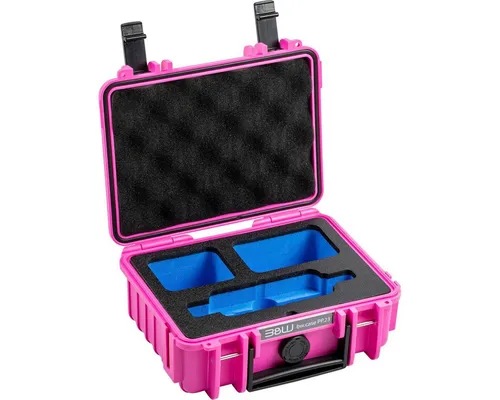 B&W International B&W action.case PP.23 pink für Insta360 X3 - Kameratasche in stylischem Pink, bietet optimalen Schutz für Ihre Insta360 X3 und ist perfekt für unterwegs.