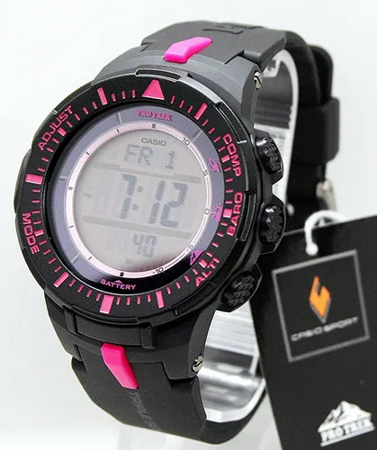 Casio Pro Trek PRG-300-1A4ER Herrenuhr - Outdoor Armbanduhr mit digitaler Anzeige und Quarzwerk, ideal für Abenteuer und Aktivitäten in der Natur.