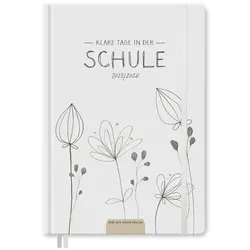 Eine der Guten Verlag Lehrerkalender Lehrerplaner 2025 2026 - 17x24, weiß, 1 Doppelseite / Woche, Schuljahr 25/26, 304 S. Hardcover, klimaneutral beige|grau|weiß