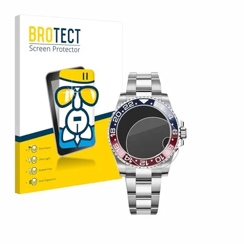 BROTECT Schutzglas für Rolex GMT-Master II Schutzfolie Panzer Folie Glas [Extrem Kratzfest 9H, Anti-Fingerprint, Ultra-Transparent]