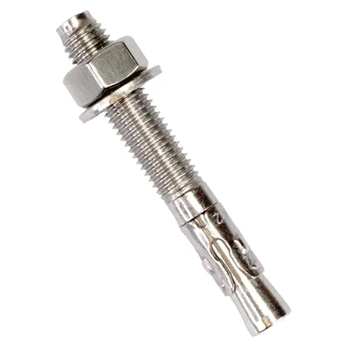 PRIOstahl® Ankerbolzen aus rostfreiem Edelstahl V2A Ankerschraube Schwerlastanker Bolzendübel (M12 x 90 mm, 1 Stück)