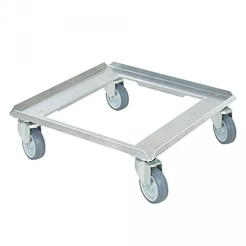 BRB Transportroller für Behälter 500x500 mm aus Edelstahl - Robuster Edelstahl Rollwagen für Behälter 500x500 mm. Hohe Tragkraft von 250 kg, ideal für den Einsatz in der Gastronomie und Logistik.