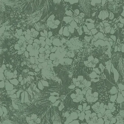 Superfresco Easy Vliestapete Arts & Craft Green - Tapeten mit texturierter, grafischer Optik in grün, formstabil und einfach zu verarbeiten – ideal für kreative Wandgestaltungen ohne Tapeziertisch.