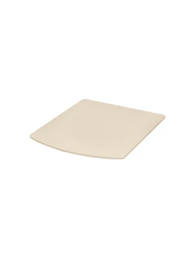 Pizzastein ovale Front für 13" Pizzaofen CLASSIC/BASIC - Geschirr aus Cordierit, ideal für perfekte Pizzaböden und gleichmäßige Wärmeverteilung.