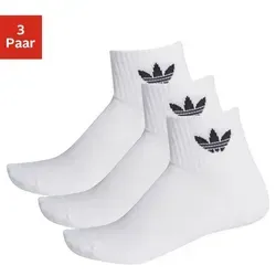 adidas Originals Sportsocken MIDCUT CREW SOCKEN, 3 PAAR (3-Paar) weiß S (37/39)