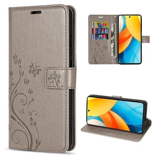Hülle für ZTE Blade V60 Vita Handy Tasche Handyhülle Schutzhülle Klapphülle Grau