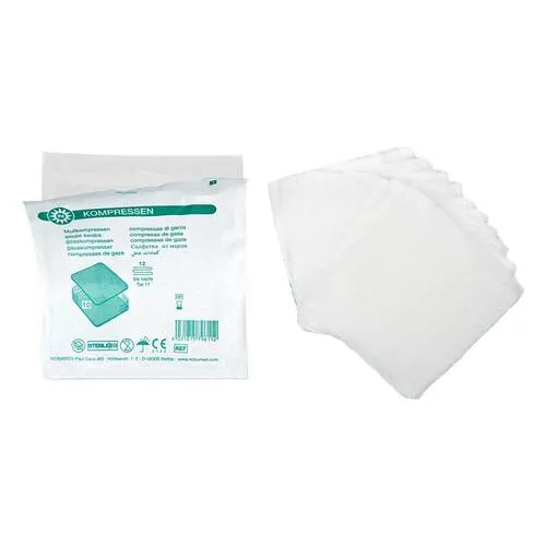 Mullkompressen 7,5x10cm 12-f 80 St