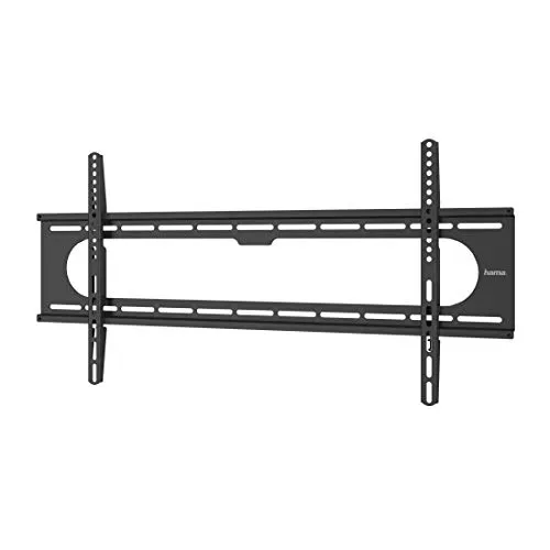 Hama TV Wandhalterung für 37-90 Zoll Fernseher - Extrem belastbare TV-Halterung für Fernseher bis 100 kg, nur 2,6 cm Wandabstand für ultraflache Geräte, inklusive Montagematerial und Anleitung für einfache Installation.