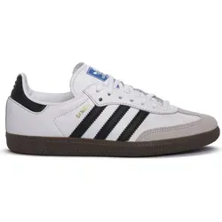 Adidas Samba OG J Sneaker für Jugendliche – Weiß Schwarz - Sneaker für Jugendliche mit zeitlosem Design, kombiniert Stil und Komfort für aktive Freizeitbeschäftigungen. Ideal für lässige Ausflüge oder sportliche Aktivitäten.