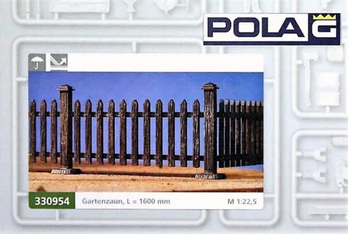 Pola 330954 Spur G Gartenzaun – Neu und OVP - Landschaftsbau: Hochwertiger Gartenzaun im Bausatz für Spur G, ideal für die kreative Gestaltung Ihrer Modelllandschaft.