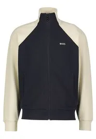 BOSS GREEN Sweatjacke "Skaz" mit Markenlabel - Bequeme Sweatjacke für Männer von BOSS GREEN, ideal für Sport und Freizeit. Elastisches Material sorgt für hohen Tragekomfort. Mit praktischen Eingrifftaschen und stylishen Markenlabel.