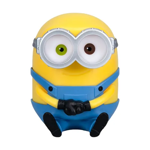 Minions Bob Light - Offizielles 11cm LED-Licht für Sammler - Stimmungslichter: 11 cm große LED-Leuchte in Form von Bob, perfekt für Nachttische oder Regale, tragbar und ohne Steckdose nutzbar - ein Muss für Minions-Fans!