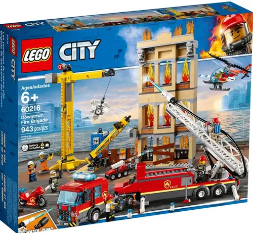Lego® 60216 City Feuerwehr – Spannender Bauspaß - LEGO (R) Komplette Sets & Packs, 943 Teile für kreative Abenteuer, ideal für Kinder ab 6 Jahren und Feuerwehr-Fans.