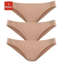 Bikinislip LASCANA "aus hochwertiger Modal-Qualität", Damen, Gr. 40/42, beige, Obermaterial: 94% Modal (TENCEL), 6% Elasthan, unifarben, körpernah, Unterhosen