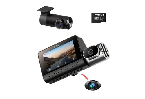 70mai T800-41 3-Kanal Dashcam 4K mit Nachtsicht - Dashcam mit 3 Kanälen und 4K-Qualität für vollständige Abdeckung. Inklusive Superkondensator für zuverlässigen Betrieb bei extremen Temperaturen und verbesserter Nachtsicht für klare Aufnahmen bei Dunkelheit.