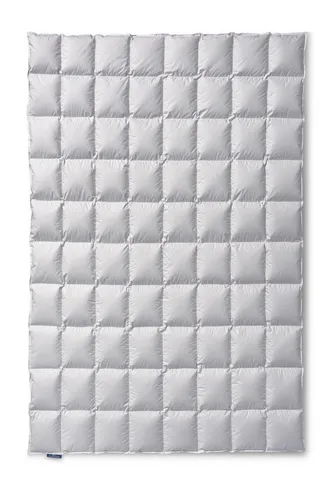 Kauffmann Exclusive Eiderdaunendecke medium 135x200 cm - Luxuriöse Bettdecke aus 100% isländischen Eiderdaunen, handgefertigt für perfekten Schlafkomfort. Ideal für anspruchsvolle Schläfer, in edlem Mako-Batist und in hochwertiger Aufbewahrungsbox.