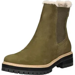 TOMS BENNET FAUX WR Chelseaboots - Military Olive grün 42 EU - Wanderschuhe in Größe 42 EU, aus hochwertigem Nubukleder, ideal für Abenteuer in der Natur mit einem bequemen Blockabsatz und stilvollem Casual-Look.