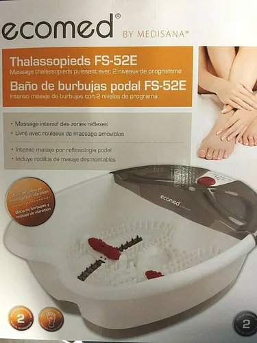 Ecomed FS-52E Fußsprudelbad mit Fußreflexzonenmassage, elektrisches Fußbad