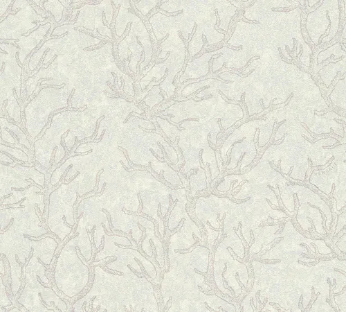 Versace Home Tapete Vlies Korallen in Flieder und Weiß - Moderne Wandtapete mit glänzendem Finish, ideal für jeden Raum. Verleihen Sie Ihrem Zuhause einen Hauch von Eleganz mit einem einzigartigen Korallen-Motiv.