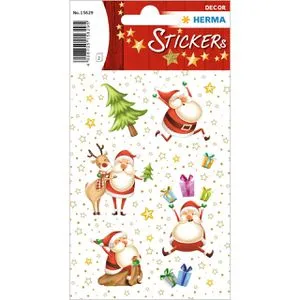 Herma Sticker Decor, 15629, Fröhliche Weihnachten, beglimmert, 30 Aufkleber, 30 Stück