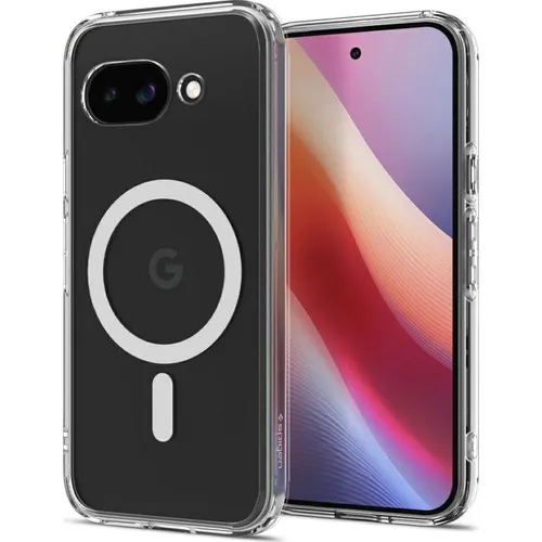 Spigen Ultra Hybrid MagFit Hülle für Google Pixel 9a - Clear White - Standard Handyhülle mit integriertem Magnet für kabelloses Laden, bietet optimalen Schutz durch Air Cushion Technologie und maßgeschneiderte Passform.
