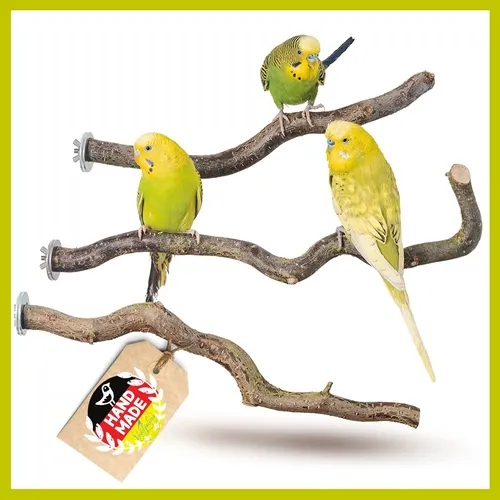 Sitzstangen für Vögel 3 x Wellensittich Zubehör Vogelkäfig Zubehör Vogelzubehör