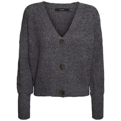 Vero Moda Strickjacke VMLea - Vielseitiger Cardigan für jeden Anlass - Cardigans: Leichte Strickjacke mit V-Ausschnitt und Ballonärmeln, ideal zum Unter- und Überziehen für stilvolle Outfits.