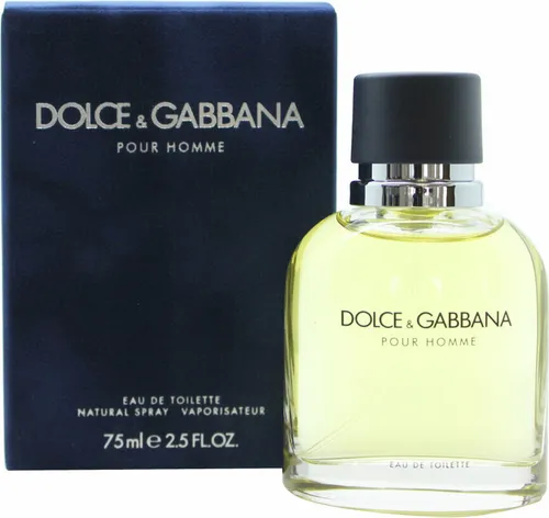Dolce and Gabbana Pour Homme Eau de Toilette 75ml - Herrendüfte mit einem einzigartigen, maskulinen Duft, der frische Zitrusnoten mit aromatischem Lavendel kombiniert und durch edle Holz- und Tabaknoten ergänzt wird.
