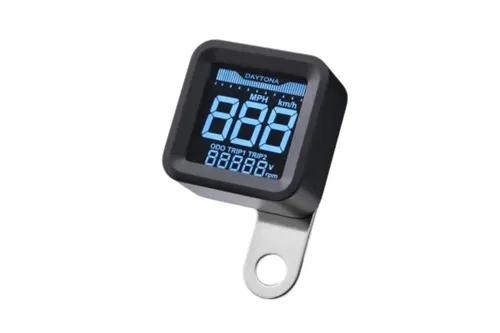 Daytona Tacho/Drehzahlmesser Cube LCD 50x50x25mm 000 - Autoreifen und Motorrad Instrumente, digitale Anzeige für präzise Drehzahlmessung und optimale Fahrkontrolle