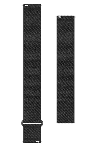 Garmin 010-13440-00 UltraFit Wechsel-Armband Nylonband 20 mm Schwarz - Leichtes und atmungsaktives Wechsel-Armband aus Nylon für Garmin Smartwatches. Individuell verstellbar, mit praktischem Klettverschluss. Ideal für Modelle wie Approach S44 und S50. Perfekt für aktiven Lifestyle.