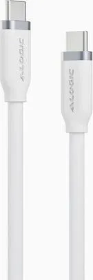 ALOGIC Elements 240W USB-C to USB-C Charging Cable 2m - White - USB-Kabel & Adapter mit hochleistungsfähigem 5A/240W Ladepotential, langlebiger Silikonverarbeitung und praktischer 2-Meter-Länge für flexibles Laden und Datentransfer.
