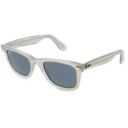 Ray-Ban 0RB2140 WAYFARER Unisex-Sonnenbrille - Sonnenbrillen | Stilvolle graue Acetat-Gestell mit blauen Mineralgläsern für optimalen UV-Schutz und perfekten Tragekomfort.