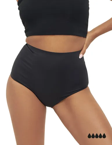 MyMonthlys Inkontinenzslip Periodenunterwäsche MONA High Waist 1er schwarz starke Blutung