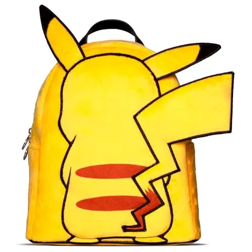 Beast Kingdom Mini Mochila de Felpa Pokémon Pikachu - Actionfiguren für Kinder, stylischer Mini-Rucksack aus hochwertigem Material, ideal für Pokémon-Fans und perfekt für den Alltag.