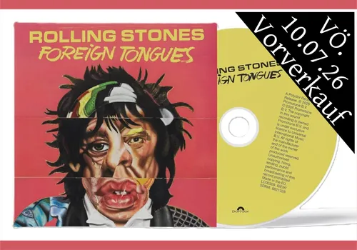 The Rolling Stones "foreign tongues" CD - Neu & Vorbestellung - Erleben Sie das neue Album "Foreign Tongues" der Rolling Stones in hochwertiger Digisleeve-Verpackung. Perfekt für Rock-Fans, die die Musik der Legenden in bester Qualität genießen möchten.