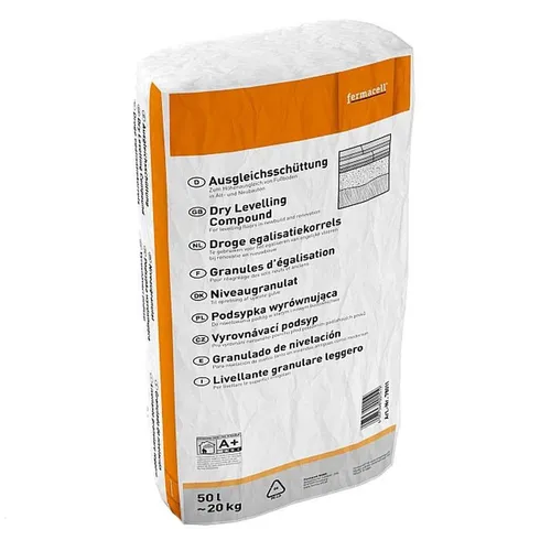 Fermacell Ausgleichsschüttung 50 ltr. - Ideal für eine schnelle und effiziente Bodenebenheit - Trockenbauplatten, sorgt für eine perfekte Ausgleichsfläche und ist einfach zu verarbeiten.