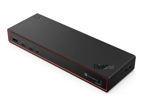 Lenovo ThinkPad Thunderbolt 5 Smart Dock 265W - Mod. 2025 - Weiteres Notebook-Zubehör mit neuester USB4-Technologie und universeller Betriebssystem-Kompatibilität für optimale Konnektivität.