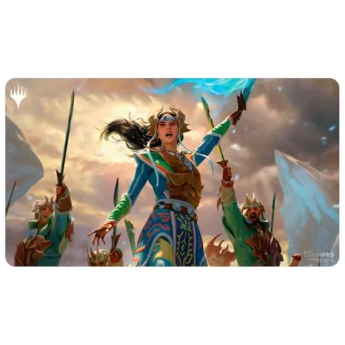 Ultra PRO - Tarkir Dragonstorm Eshki, Temur's Roar (Temur Roar Commander Deck) Playmat for Magic: The Gathering | Gaming Table Mat, Card Game Accessory, TCG Playmat, Tabletop Gaming Mat