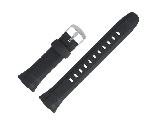 CASIO Uhrenarmband 23mm Kunststoff Schwarz WVA-470