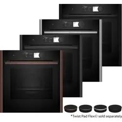 Neff Collection B69CY7MY0 - N 90 Backofen mit Flex Design - Innovativer Einbaubackofen mit Slide & Hide® Tür, die geräuschlos unter dem Gerät verschwindet. Home Connect ermöglicht die Steuerung via App für maximalen Komfort.