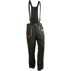 Oregon Schnittschutzhose Yukon, Latzhose mit Schnittschutzklasse 1 - Wanderhosen mit 5-Lagen-Material, elastischem Hosenbund und Nierenschutz für optimale Sicherheit und Komfort bei der Arbeit im Freien.