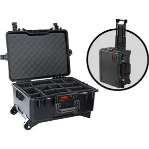 YPC CS00003BKPD - Xplorer Case XXL, Outdoor Koffer, Schwarz - Werkzeugkoffer/-Taschen mit wasserdichtem, stoßfestem Design und Trolley-Funktion für sicheren Transport deiner Kameraausrüstung und Drohne auf Abenteuern.