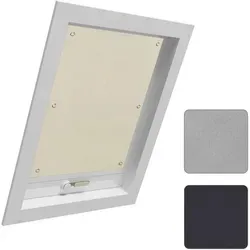 WOLTU Thermo Dachfenster Rollo ohne Bohren - Rollo für Dachfenster, 100% Licht- und Hitzeschutz, einfache Montage ohne Bohren dank verbesserter Saugnäpfe für optimalen Verdunkelungseffekt.