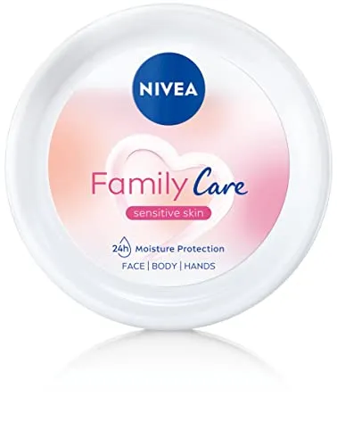 NIVEA Family Care leichte Feuchtigkeitscreme für Körper, Gesicht und Hände, 450 ml