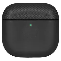 Native Union RE Classic Hülle für AirPods 4 – Schwarz - Elegante und langlebige Schutzhülle aus echtem, recyceltem Leder. Bietet zuverlässigen Schutz vor Stößen und Kratzern und ist kompatibel mit kabellosem Laden und MagSafe. Ideal für den Alltag.