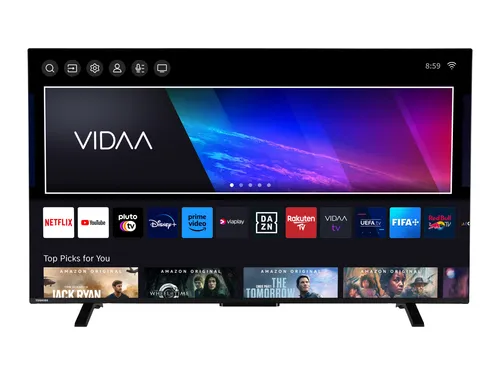 TOSHIBA Fernseher QV2363DAW QLED VIDAA Smart TV 4K UHD (55 Zoll)