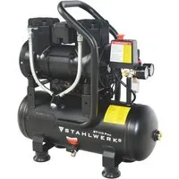 STAHLWERK Kompressor ST-110 Pro 8 bar 10 l - Ölfreier Druckluftkompressor mit 10 l Kesselvolumen und 250 l/min Ansaugleistung. Ideal für Druckluft-Werkzeuge, leise im Betrieb mit nur 70 dB.