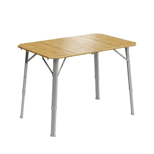 Dometic GO Camp Table 9600050819 - Höhenverstellbarer und klappbarer Campingtisch aus robustem Bambus, ideal für Camping und Outdoor-Aktivitäten.